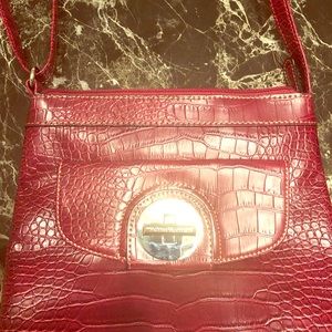 Jaclyn Smith Mock Croc Crossbody Purse
